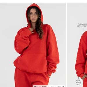 Red Women's Hoodie Sweater COMFORT Brand